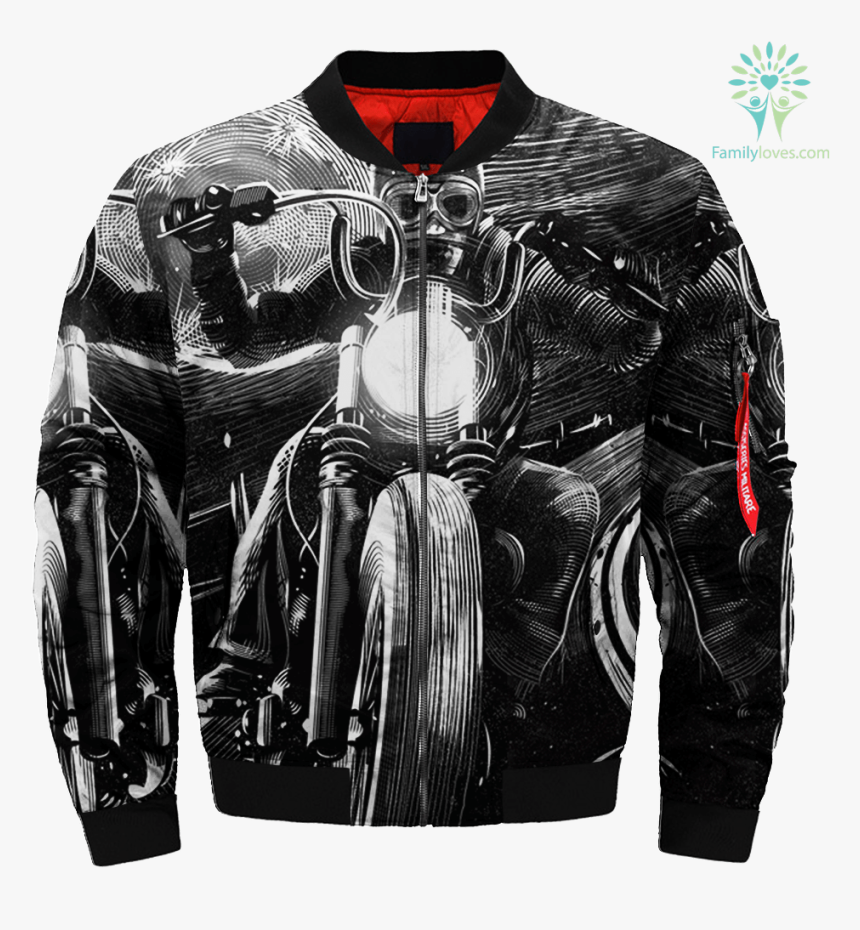 Motorcycle Rider Skull Over Print Jacket %tag Familyloves, HD Png Download