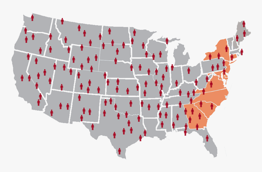 Us-map, HD Png Download