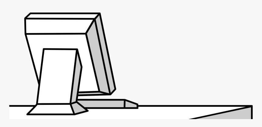 Stick Figure Using Computer, HD Png Download