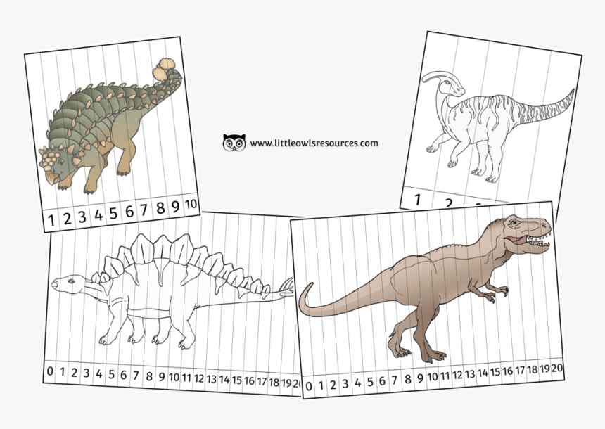 Dino Number Slice Cover, HD Png Download