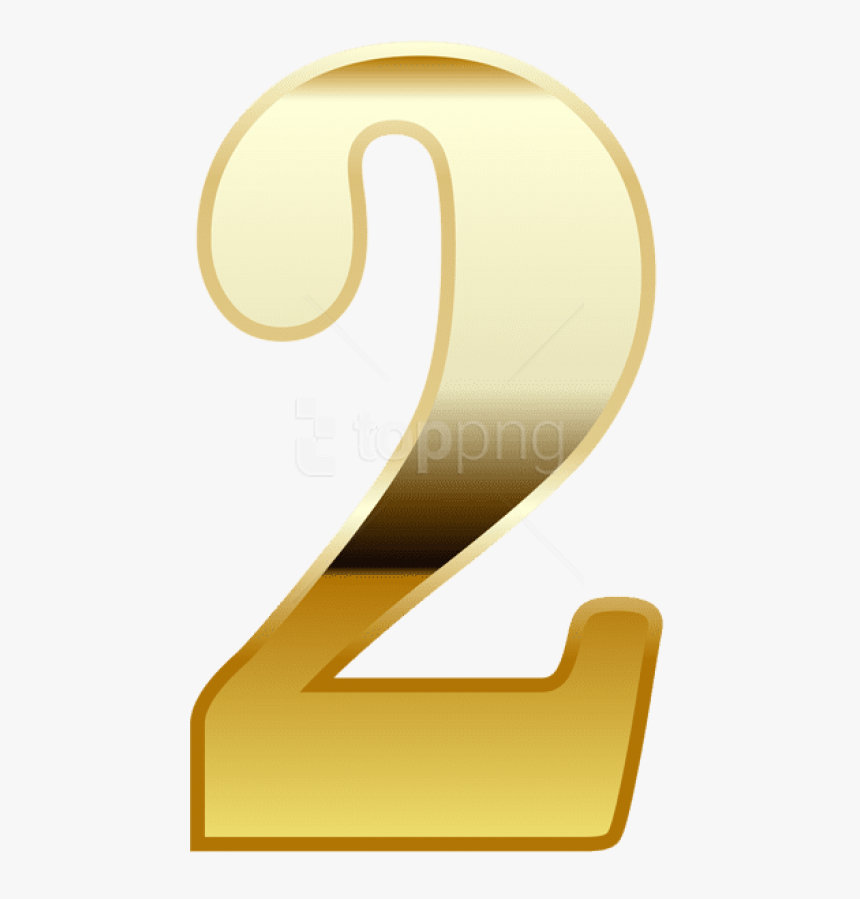 Free Png Download Gold Number Two Clipart Png Photo, Transparent Png