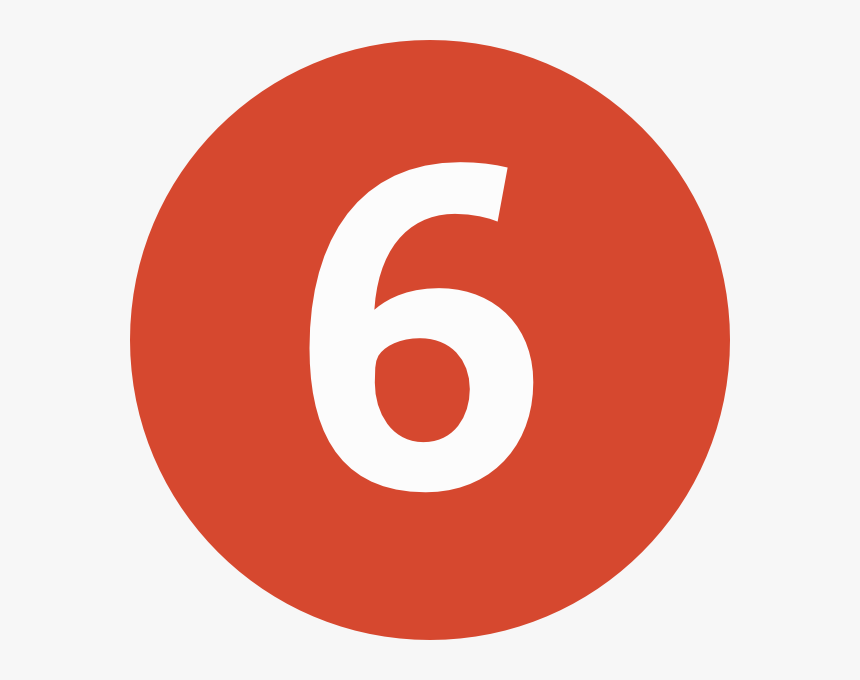 Number 6 Png, Transparent Png
