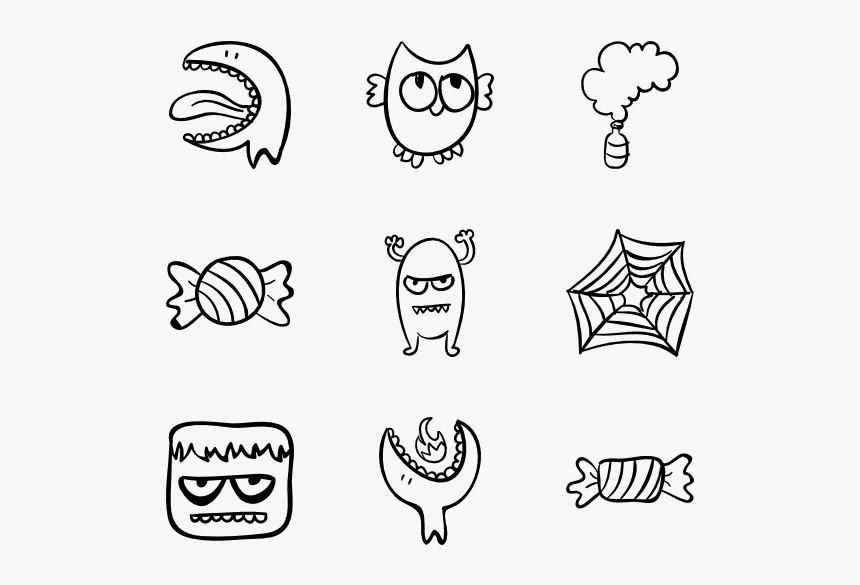 Halloween Hand Drawn, HD Png Download