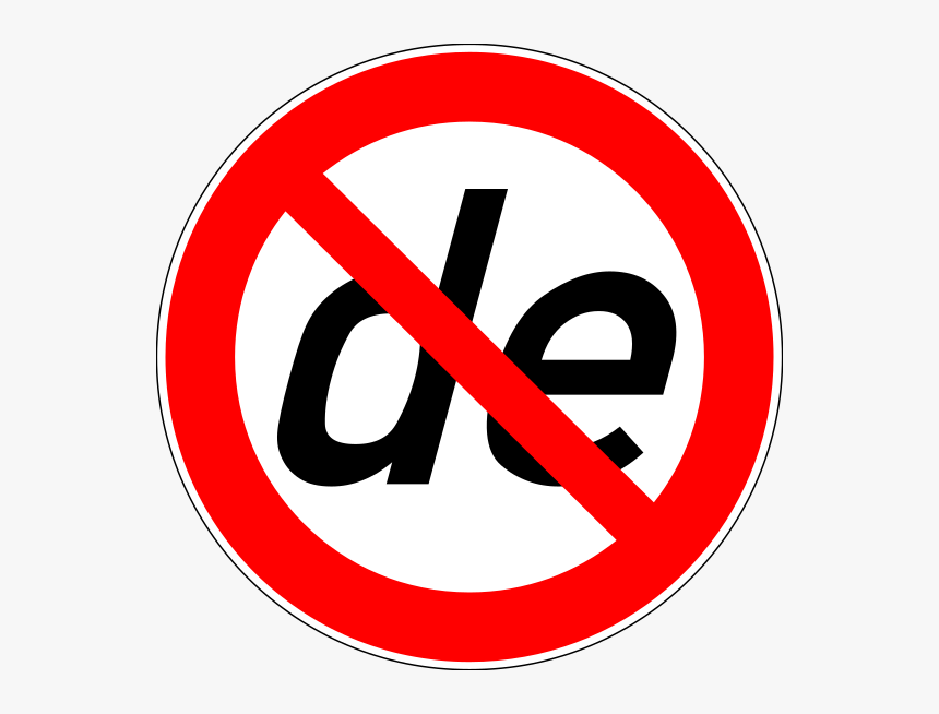 Stereochemistry Prohibition Sign De, HD Png Download