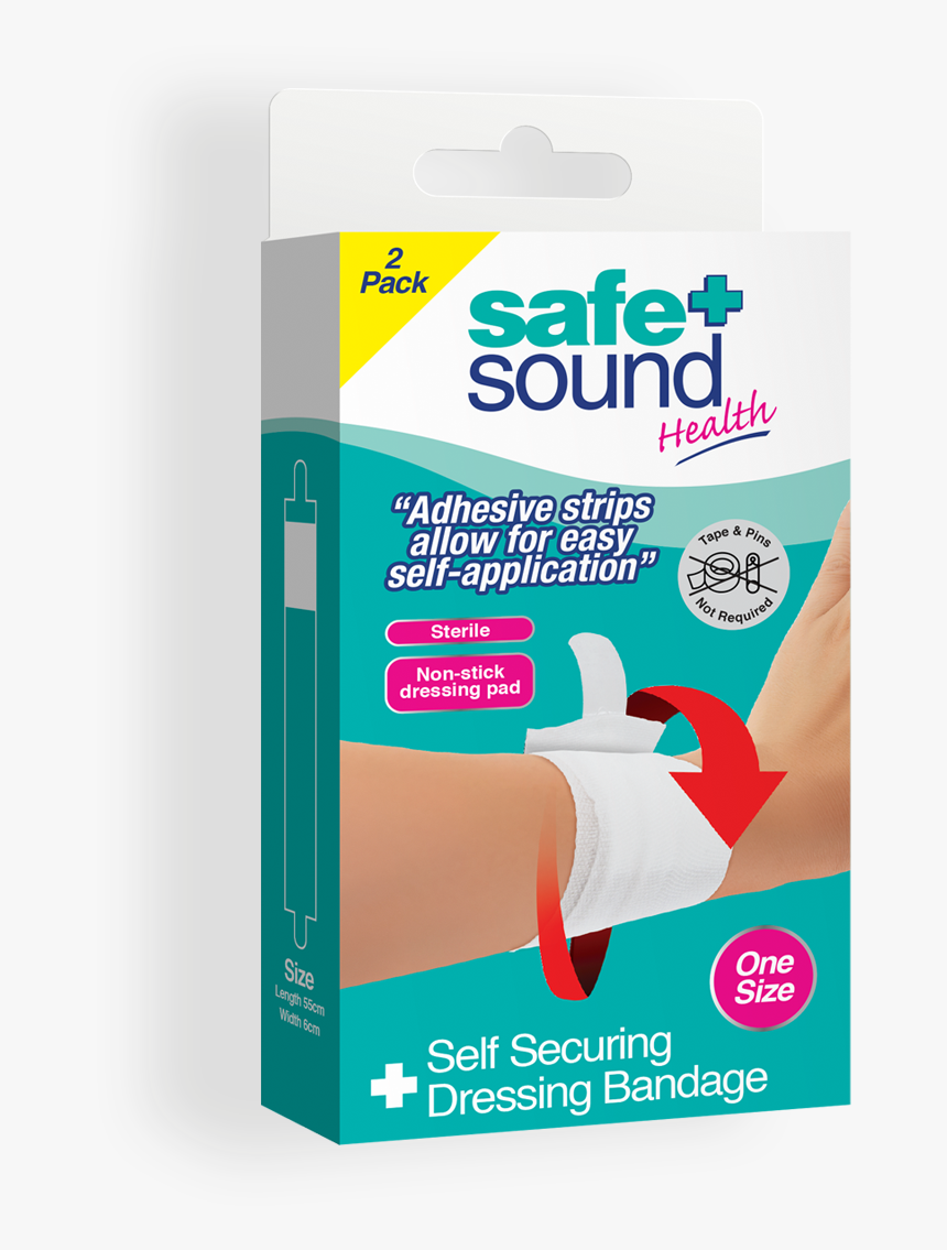 Safe And Sound Health Self-securing Dressing Bandage, HD Png Download