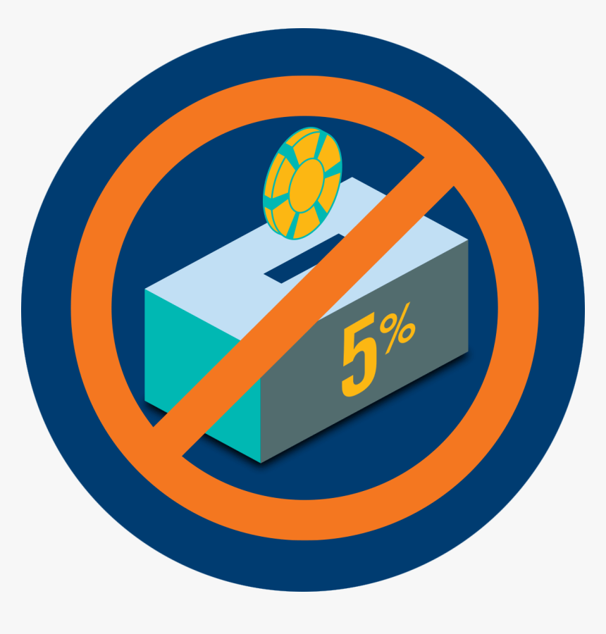 A Poker Chip Dropping Into The Slot Of A Box Labelled, HD Png Download