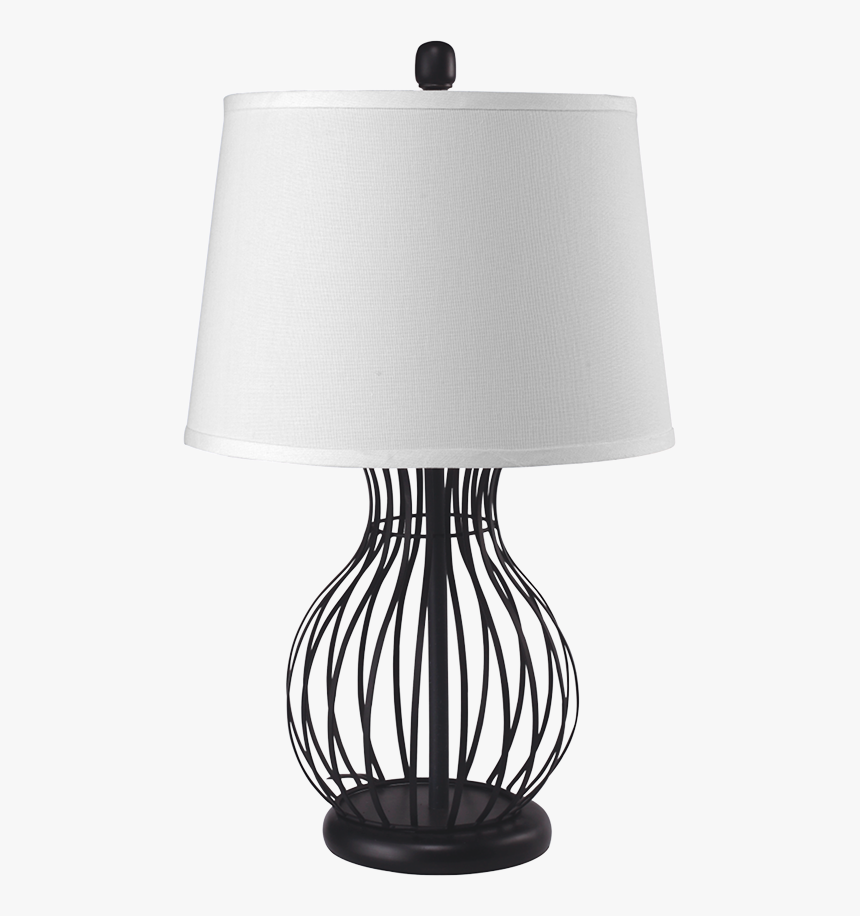 Dark Finished Bird Cage Style Table Desk Lamp, HD Png Download