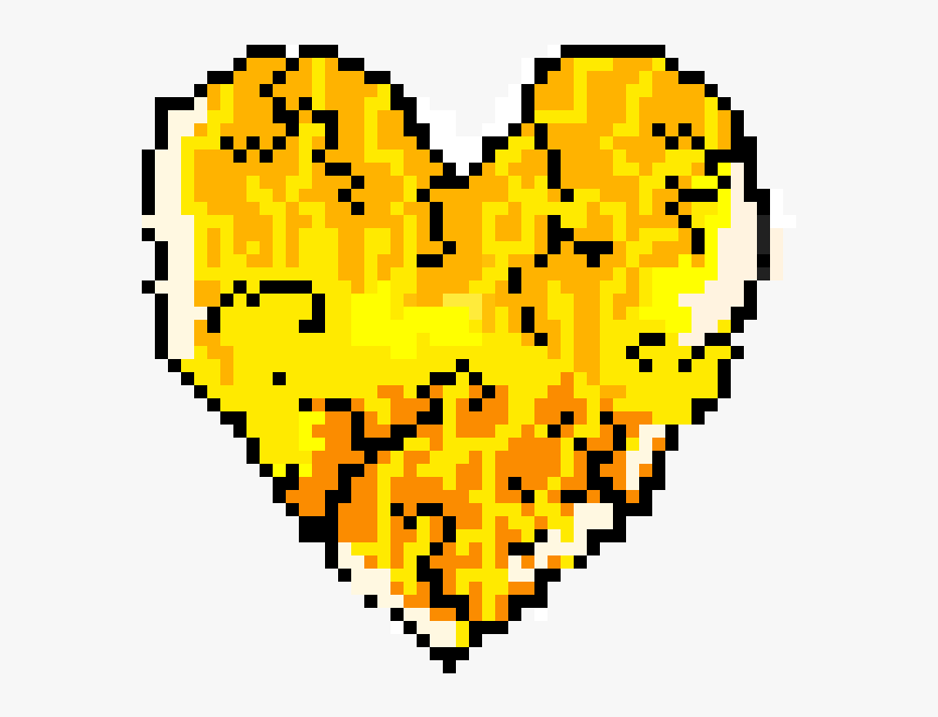 Golden Heart Png, Transparent Png