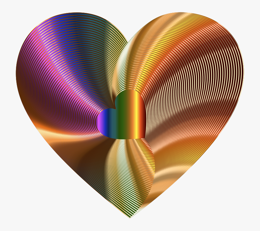 Golden Heart Of The Rainbow, HD Png Download