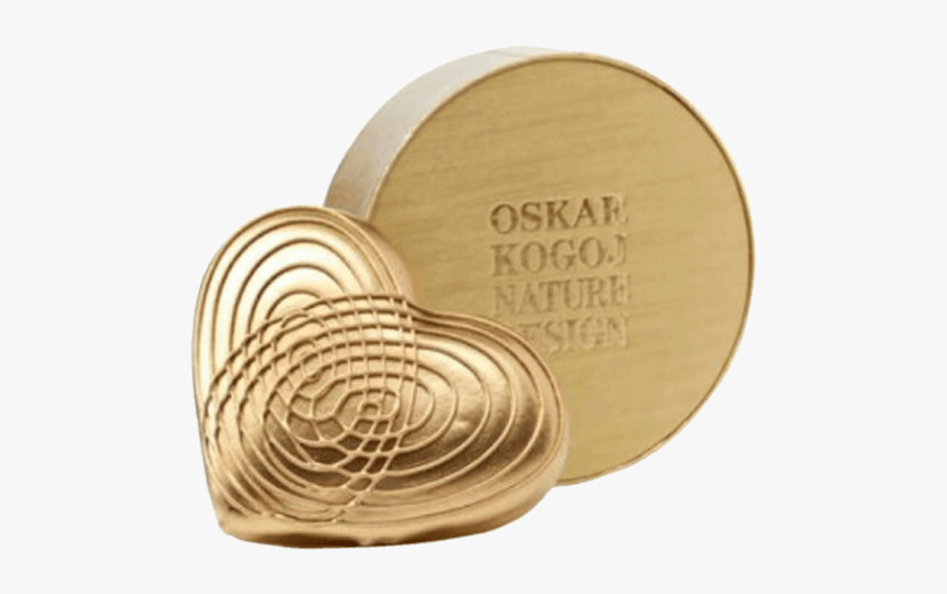 Golden Heart Png, Transparent Png