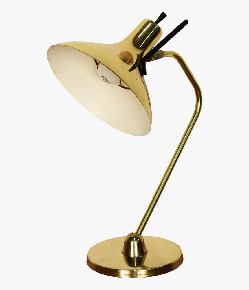 Maurizio Tempestini Lightolier Style Brass Table Lamp, HD Png Download