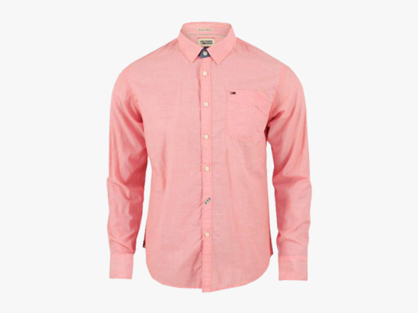 ~tommy Hilfiger Denim Long Sleeve Fuschia Shirt, HD Png Download