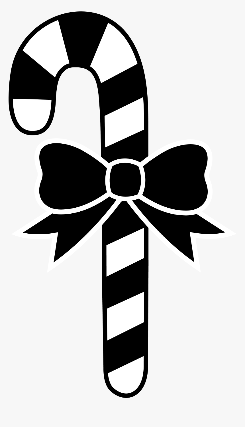 Black And White Candycane, HD Png Download