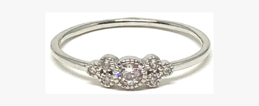 Kathryn Bezel Silver Ring With Czs, HD Png Download