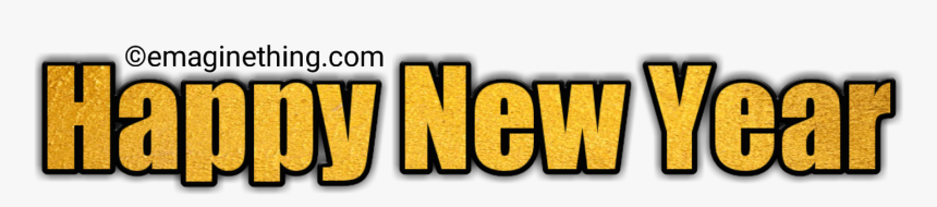 Happy New Year Text Png 2019-whatsapp Sticker,download, Transparent Png