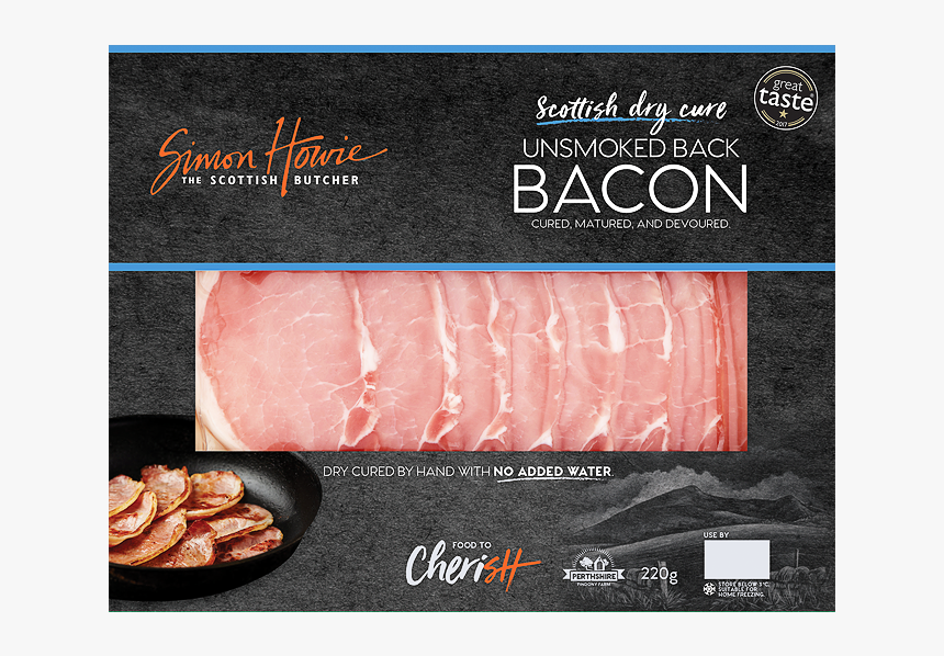 Unsmoked Back Bacon, HD Png Download