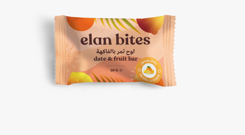 Elan Bites Orange & Lemon 10g Bar Mock Up, HD Png Download