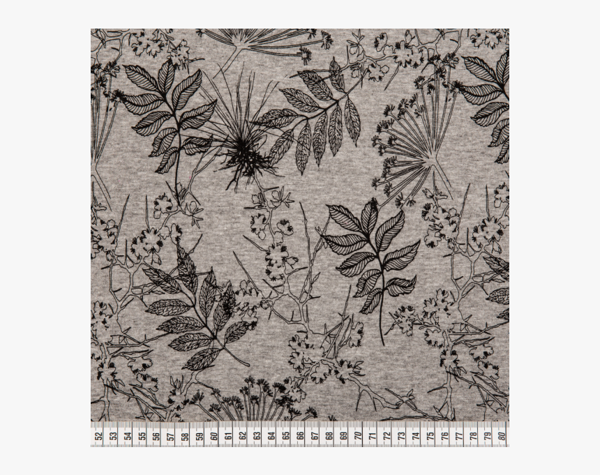 Cotton Fleece Jogging Printed Autumn Forest Grey, HD Png Download