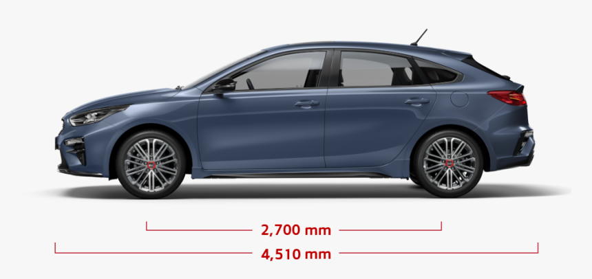 Kia Cerato Hatch Dimension Side, HD Png Download