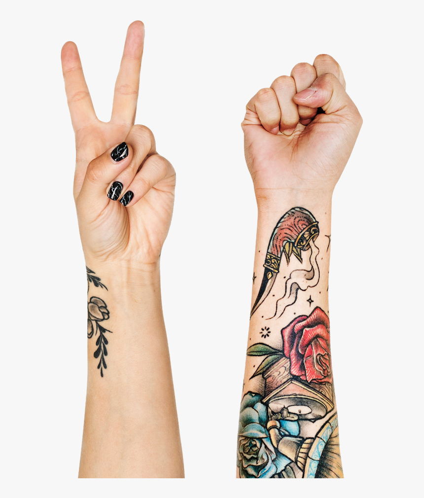 Close Up Close Up Fingers Tattoo Removal, Hd Png Download, Transparent Png