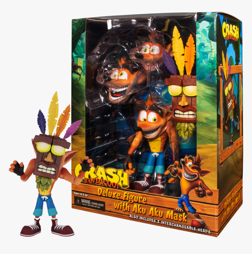 Crash Bandicoot Ultra Deluxe 7” Scale Action Figure, HD Png Download