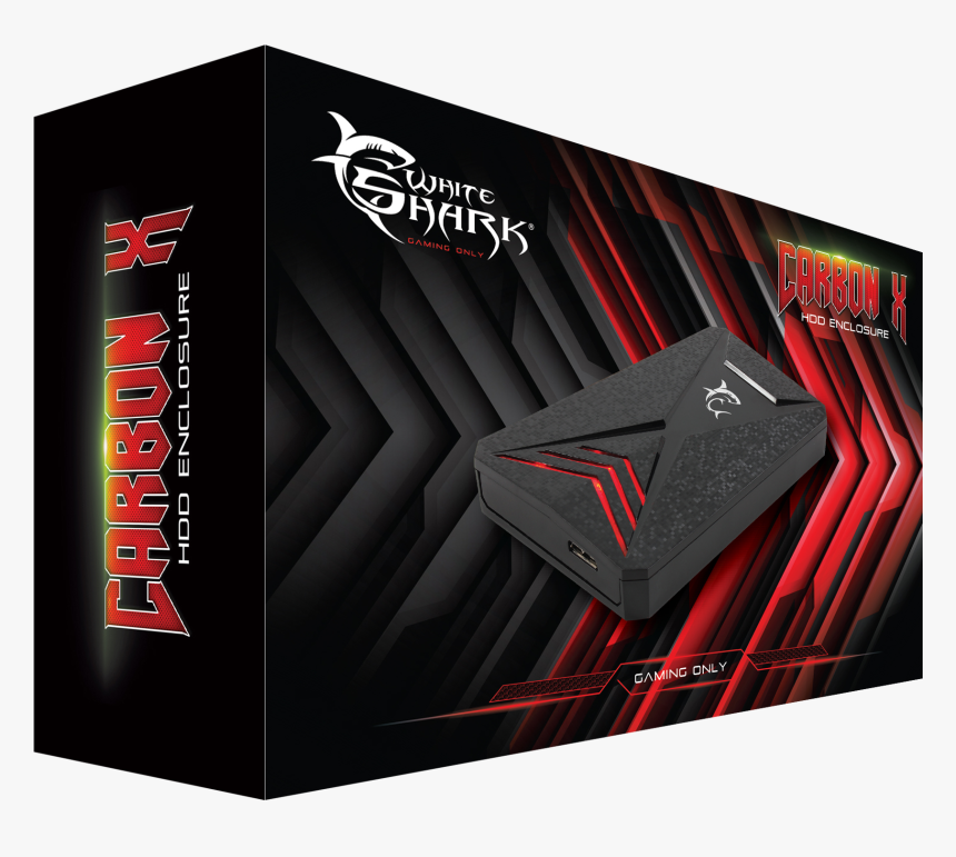 White Shark Hdd Case Ghdc 25627 Carbon / Usb, HD Png Download