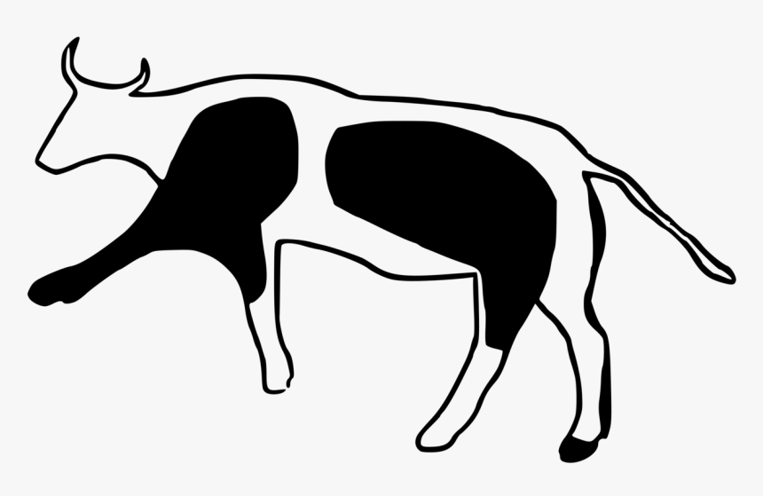Monochrome Photography,bull,horn, HD Png Download