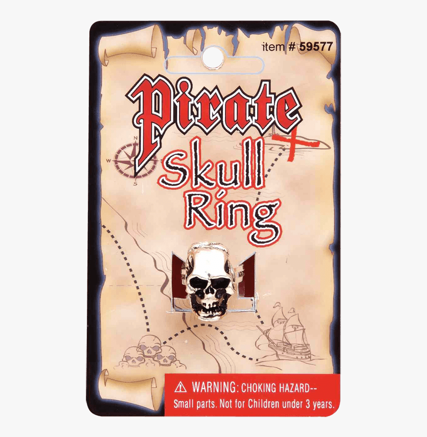 Pirate Skull Ring, HD Png Download