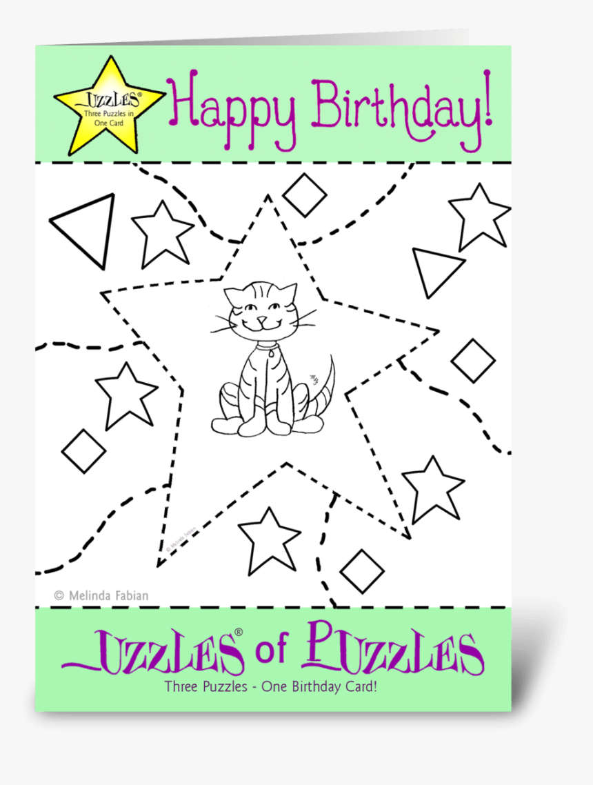 Happy Cat Greeting Card, HD Png Download