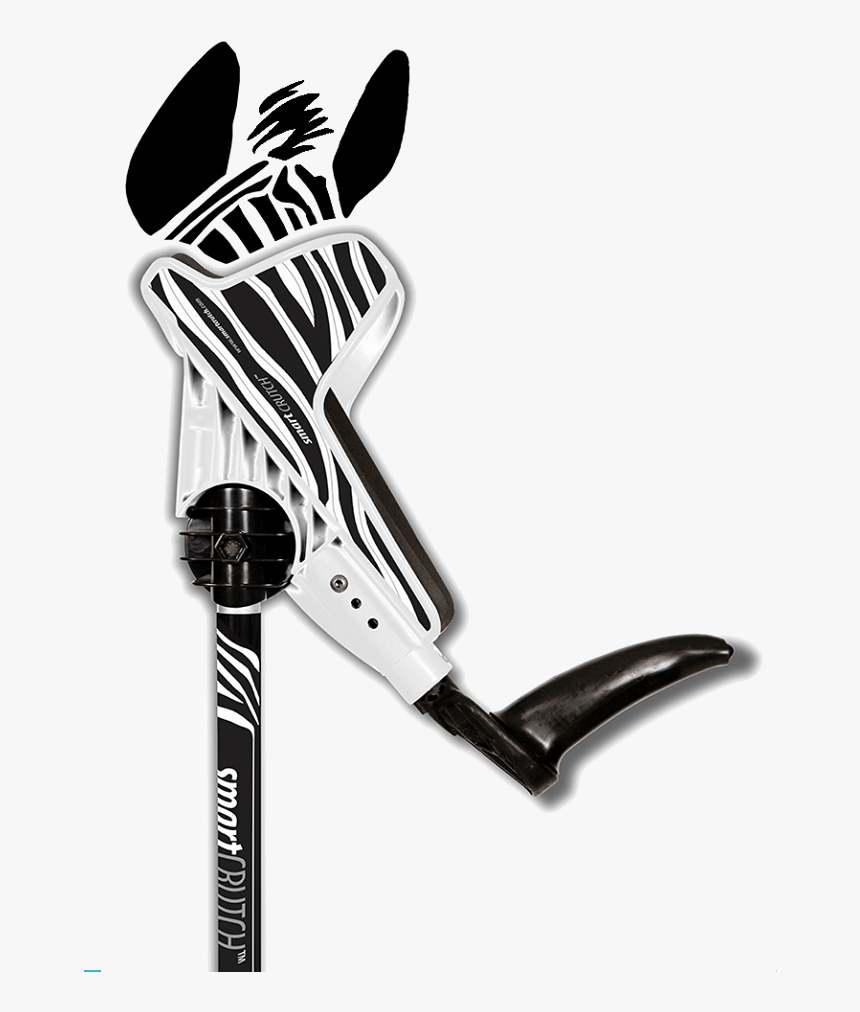 Smartcrutch With A Zebra Design, HD Png Download