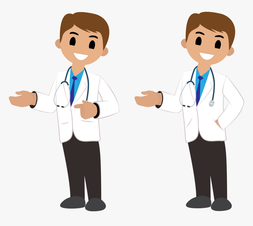 Vector Doctor With Stethoscope Png Download - Doctor Vector Image Png, Transparent Png