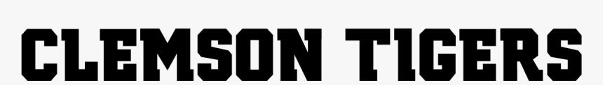 Clemson Tigers - Ncaa Font, HD Png Download