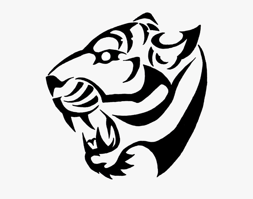 Design Clipart Tribal Tiger Tattoo Simple Design Hd Png