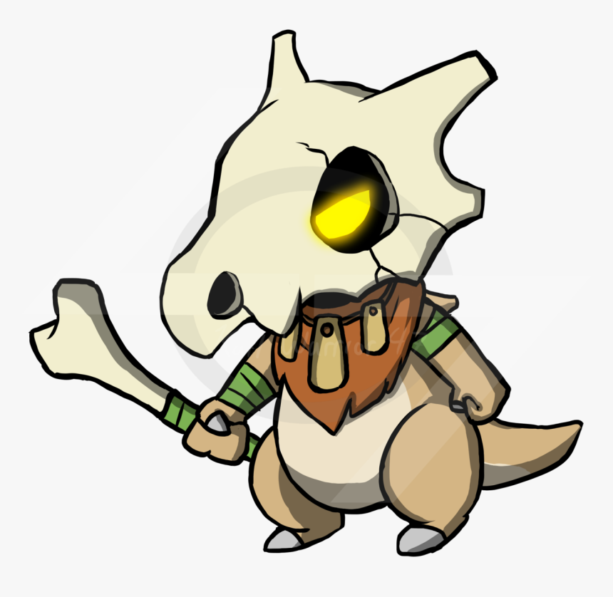 Skull Kid The Lonely Cubone 
a Lonely Tribal Ish Cubone, - Cartoon, HD Png Download