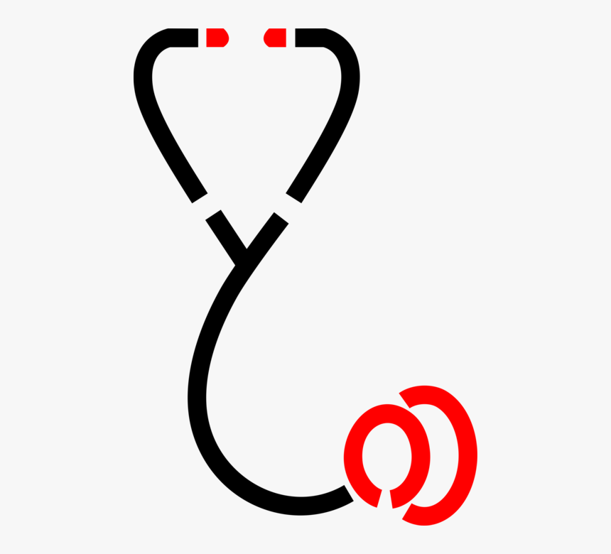 Vector Illustration Of Stethoscope Acoustic Medical - Estetoscópio Png, Transparent Png