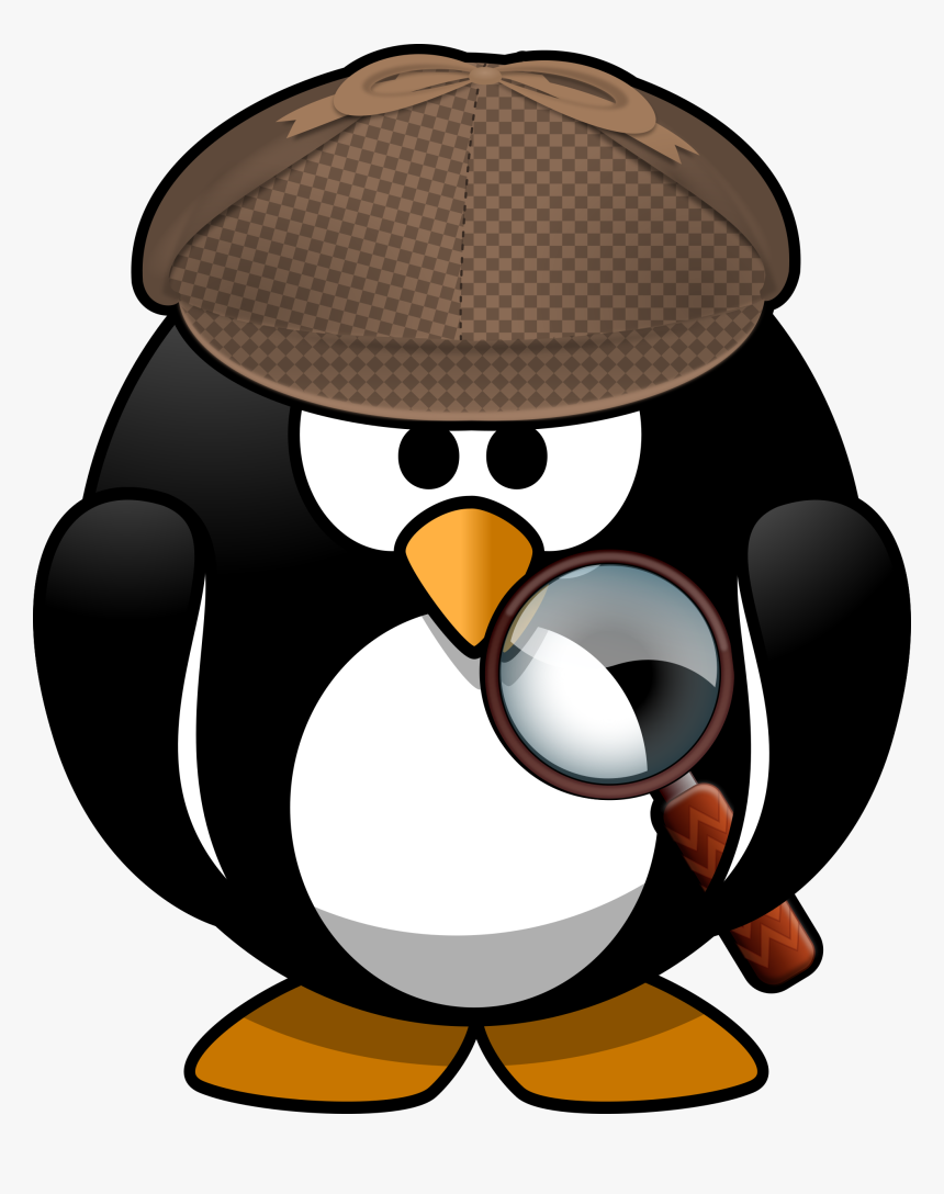 Sleuth Penguin Clip Arts - Cartoon Penguin, HD Png Download