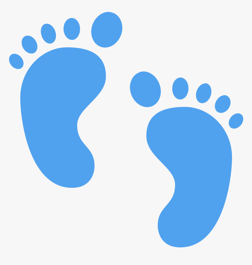 Transparent Lakshmi Clipart - Navy Blue Baby Footprints, HD Png Download