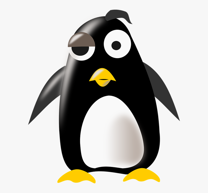 Tux, Penguin, Thinking, Weird, Mascot - Penguin Clip Art, HD Png Download