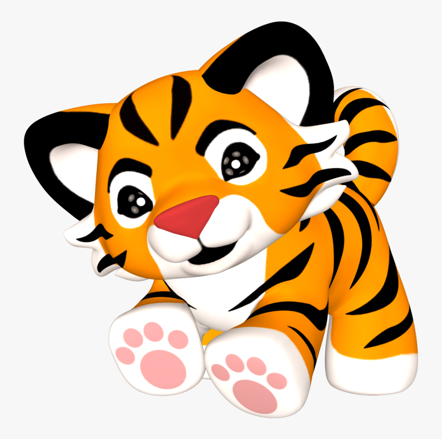 Related Image Animal Clip Art Clip Art - Cute Baby Tiger Clipart, HD Png Download