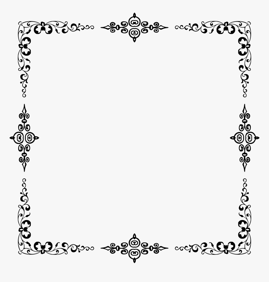 Clip Art Portable Network Graphics Picture Frames Vector - Border Black And White Png, Transparent Png