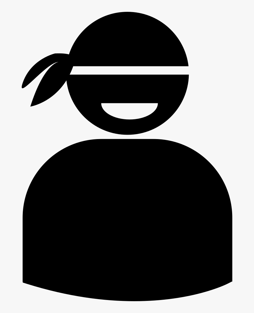 Male With Bandana Silhouette, HD Png Download