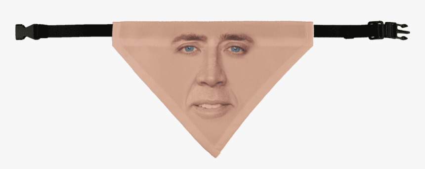 Cage Face ﻿pet Bandana - Nicolas Cage, HD Png Download