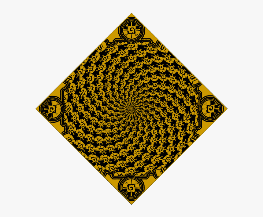 0116 Hunab Ku Bandana - Fundo De Ilusao Otica, HD Png Download
