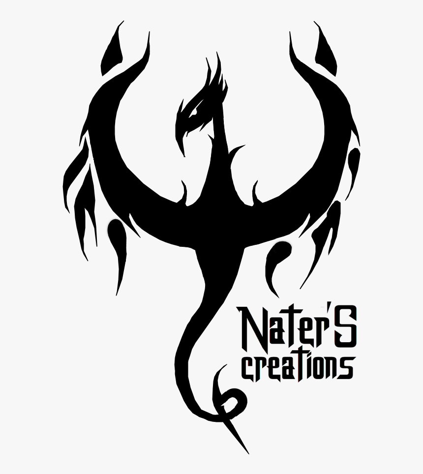 Naters Creations Logo Png Firebird Black - Emblem, Transparent Png