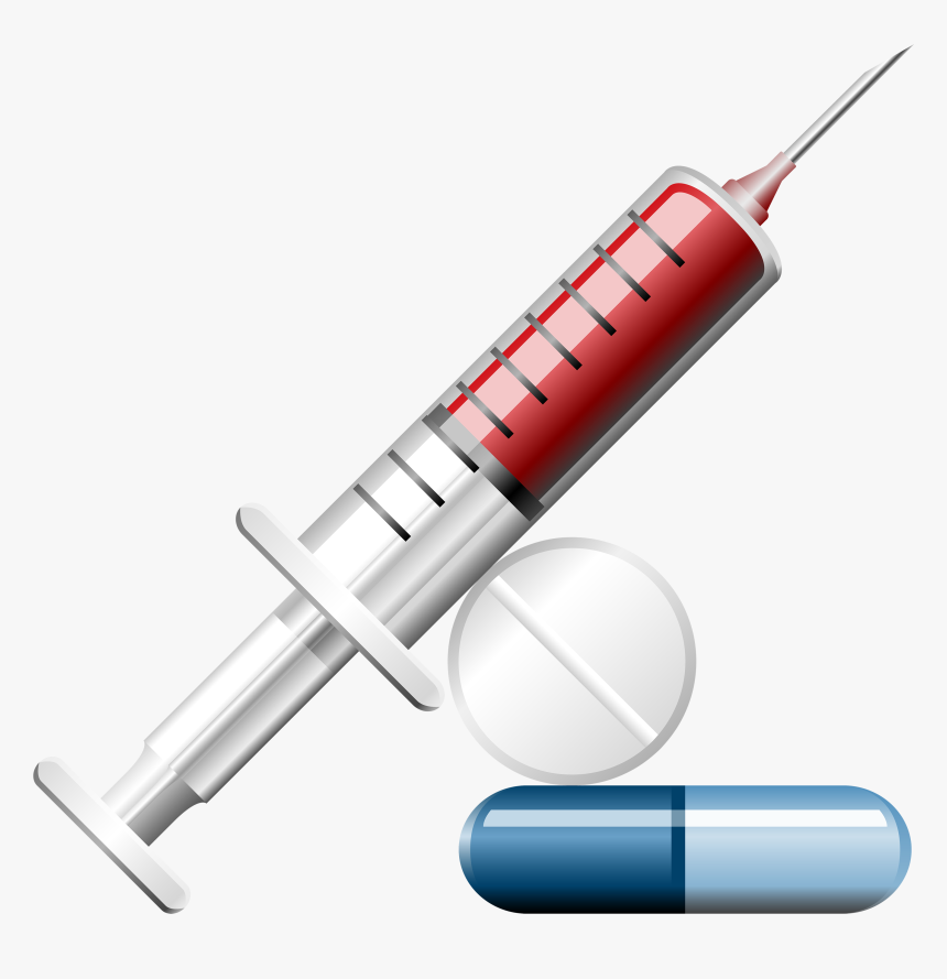 Syringe With Pills Png Clipart - Medical Tablets Images Png, Transparent Png