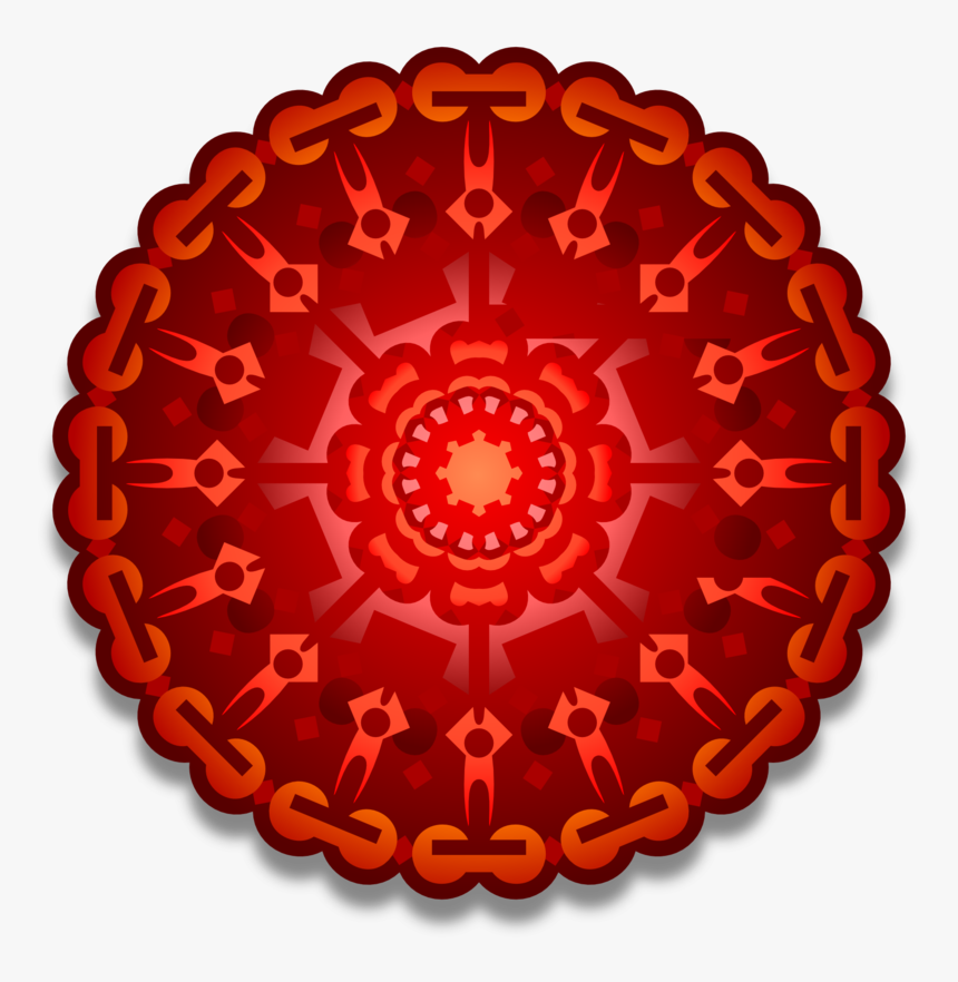 Red Round Pattern, HD Png Download
