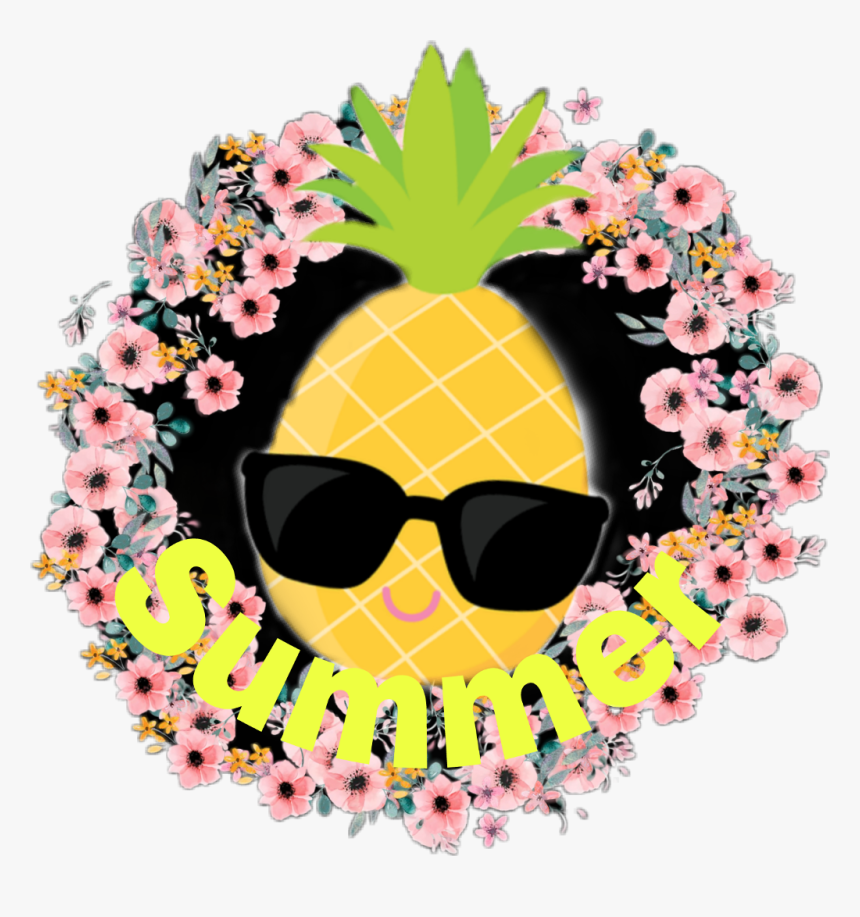 #summer #flores #abacaxi #verao #tropical #desafio - Seedless Fruit, HD Png Download