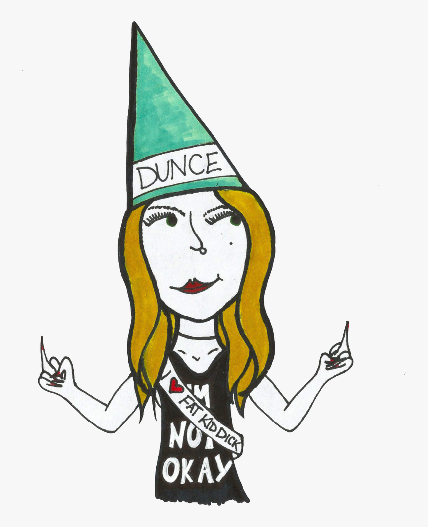 Family Clipart Unhappy - Cartoon Woman Dunce Cap, HD Png Download