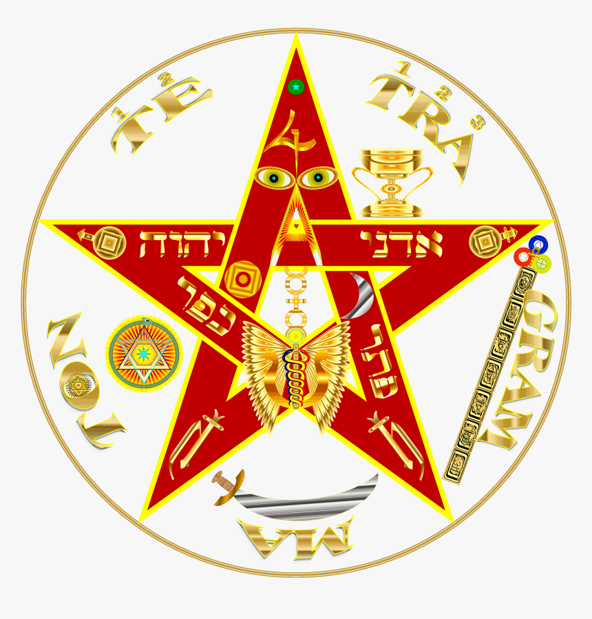This Mystical And Esoteric Pentgram - Tetragramaton A Color, HD Png Download