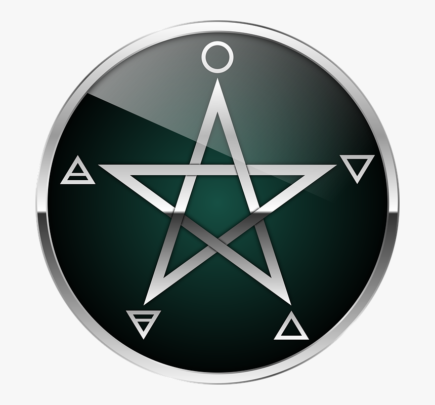 Pentáculo, Pentagrama, Wicca, Sagrado, Pagano - Pentacle Wicca, HD Png Download